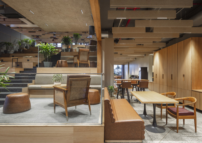 Ease into the adaptable layout of this 4-level office in Kolkata by groupDCA