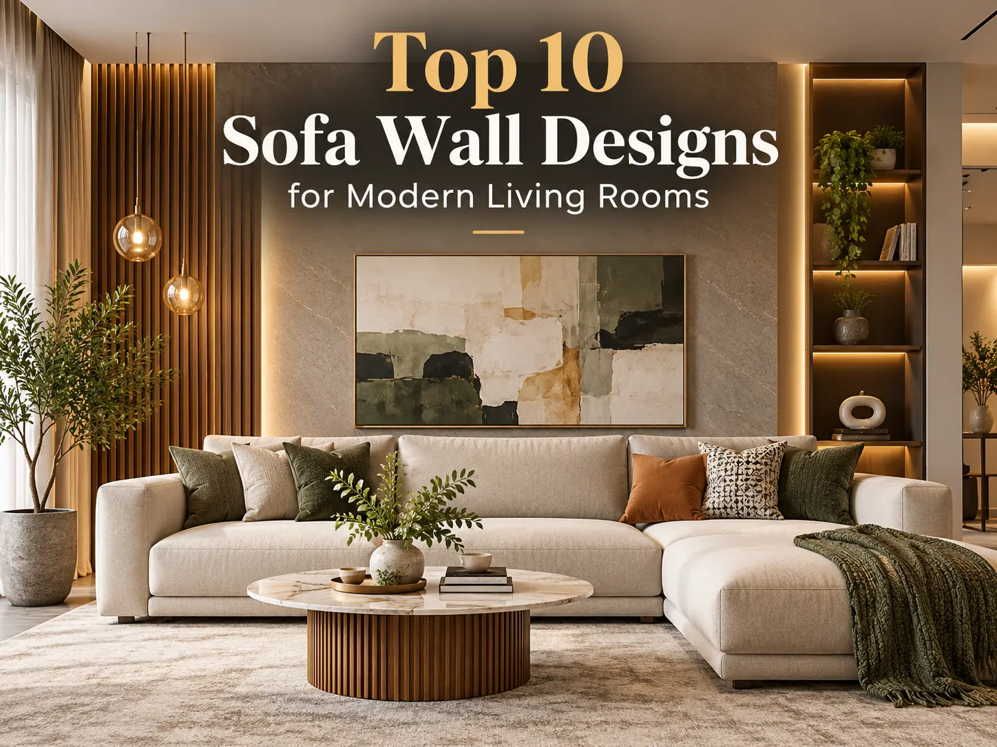 Top 10 Sofa Wall Designs for a Modern Living Room - Group DCA