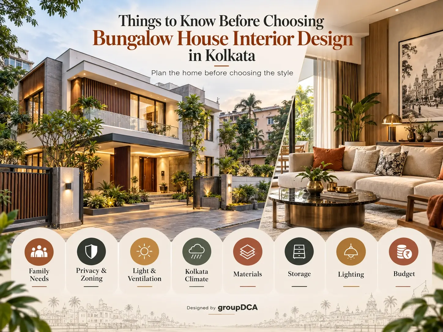 Bungalow House Interior Design in Kolkata