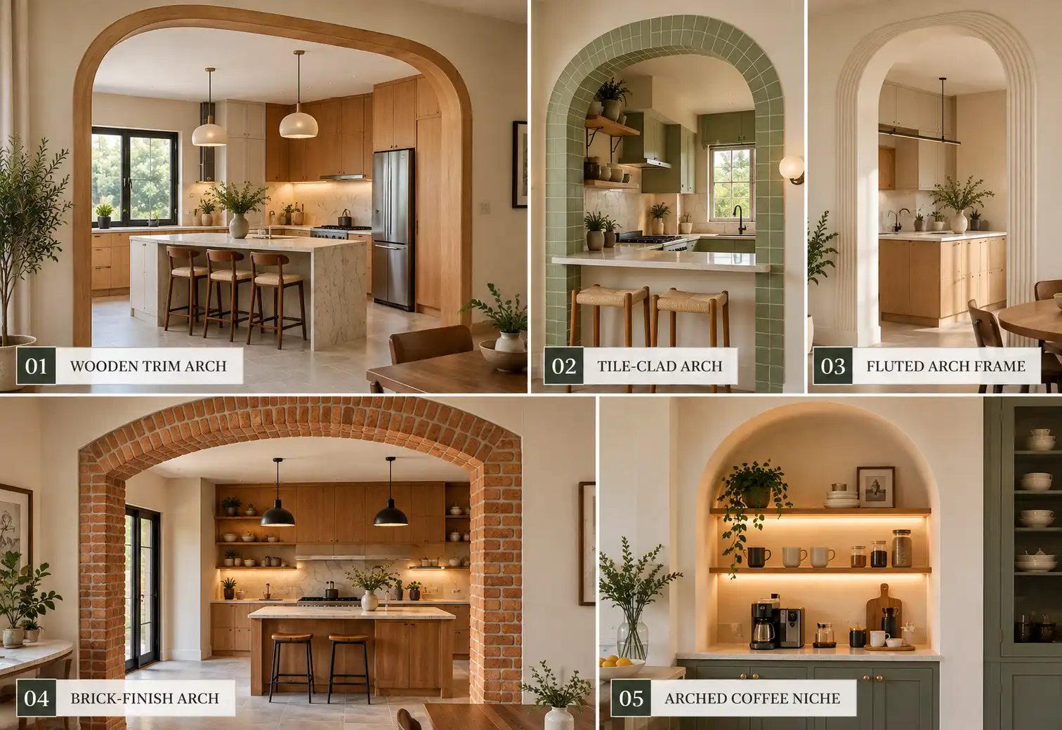 5 Material Feature Arch Design Ideas 5 Material Feature Arch Design Ideas