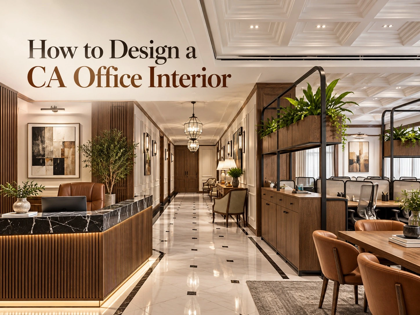 how to design CA interior Office design
