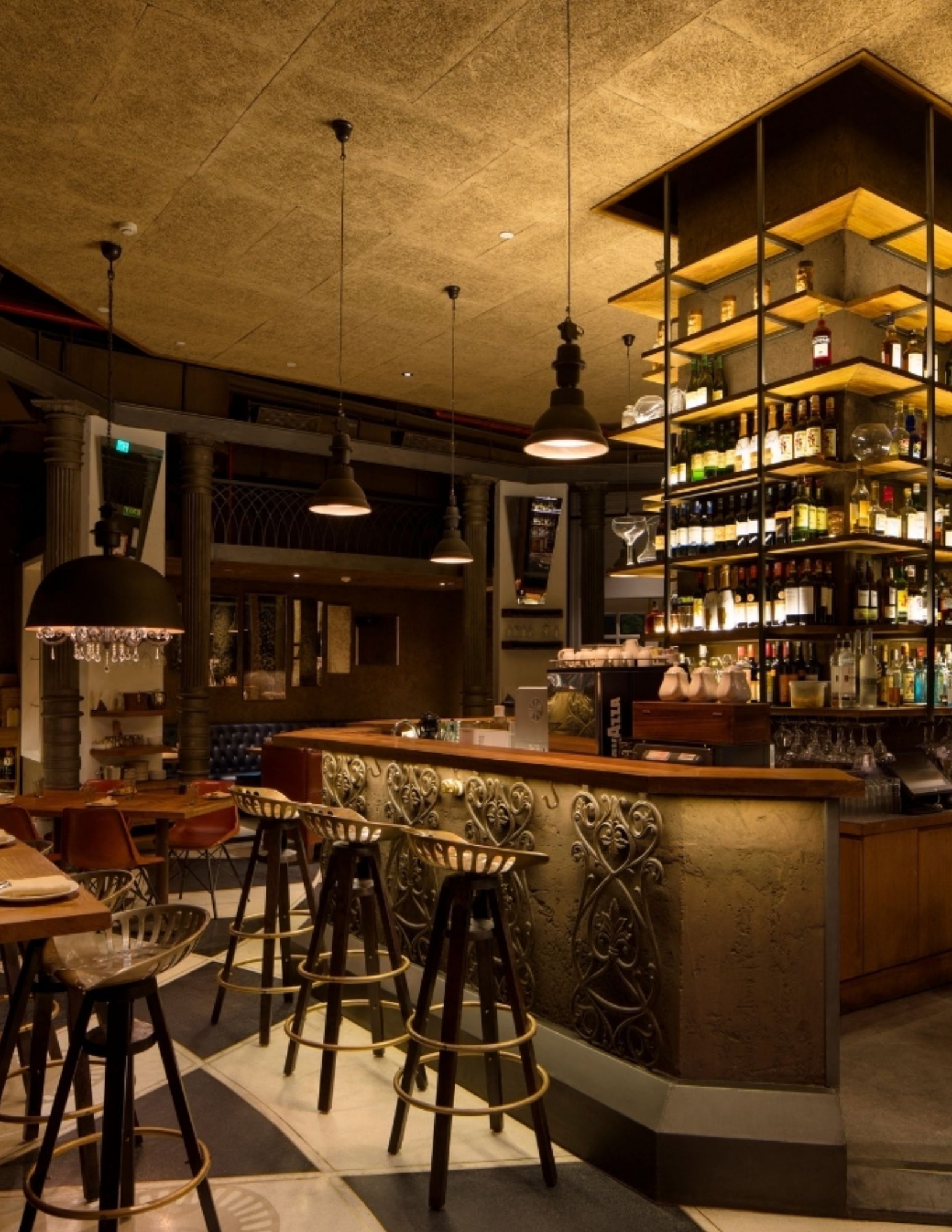 Townhall hospitality interior design project in Mumbai by groupDCA